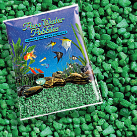 Pure Water Pebbles® Emerald Green Aquarium Coloured Gravel